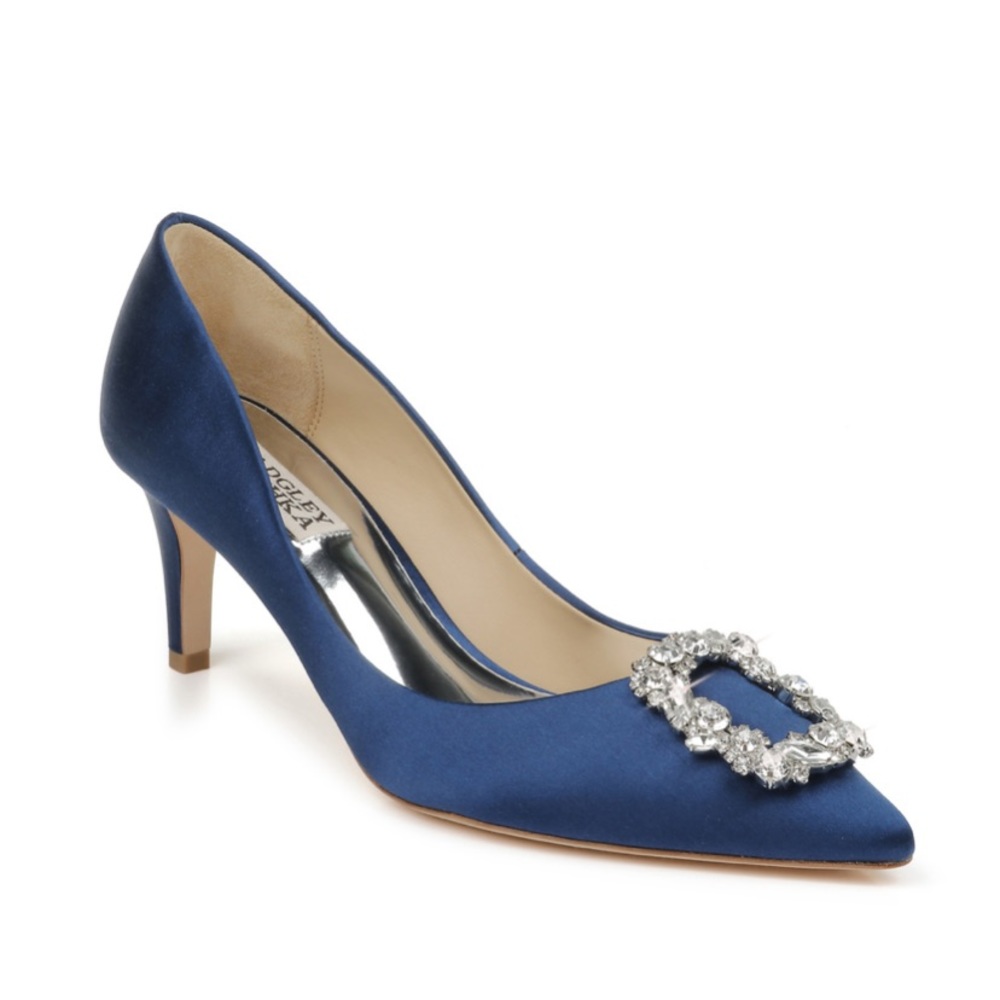 Badgley Mischka Carrie embellished ornament pump size 8.5
